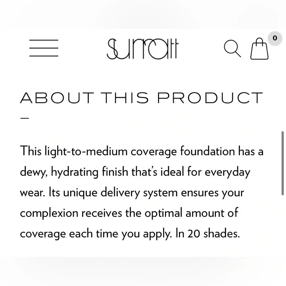 New in box Surratt Dew Drop Foundation 6.5 Medium/Beige .64 oz